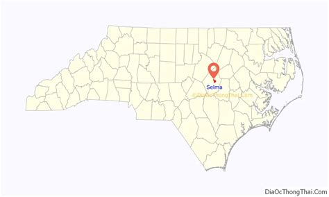 Map Of Selma Town North Carolina