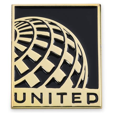 United Airlines Pin Black And Gold Denver Mainliner Club Store