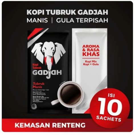 Jual Kopi Tubruk Gajah Renceng Isi Sachet Shopee Indonesia