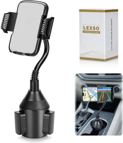 LEXSO Cup Holder Phone Mount,Universal Smart Phone ...