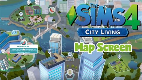 The Sims 4 City Living Map Screen Early Access Youtube
