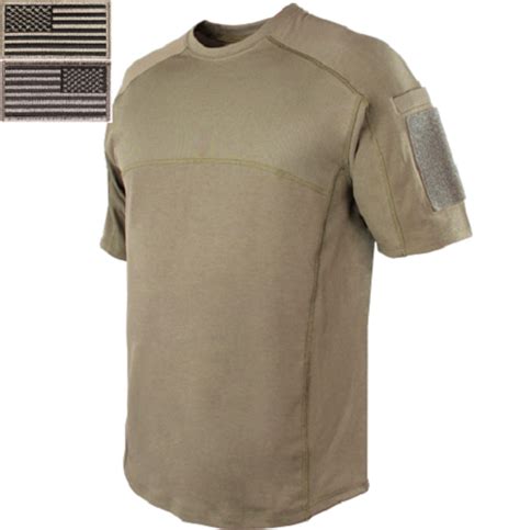 Condor Tactical Combat Short Sleeve Trident Battle Shirt With Two Patc