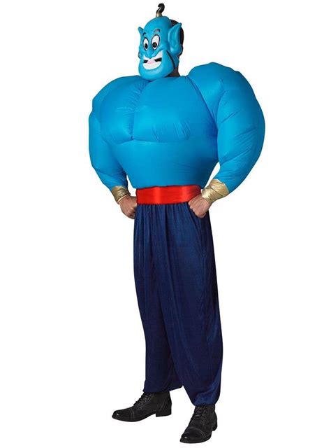 Inflatable Blue Genie Dress Up Disney S Aladdin Mens Genie Costume