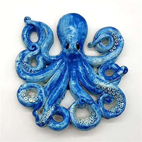 Wall Hanging Ceramic Octopus Decor Made In Italy Hand