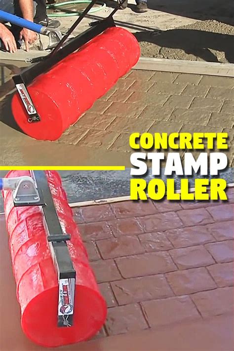 Concrete Stamp Roller Easy And Faster Than Traditional Concrete Stamping