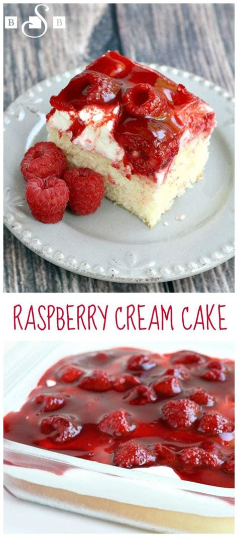 Whipped cream or crème chantilly is a popular topping for desserts and drinks. RASPBERRY CREAM CAKE - Butter with a Side of Bread