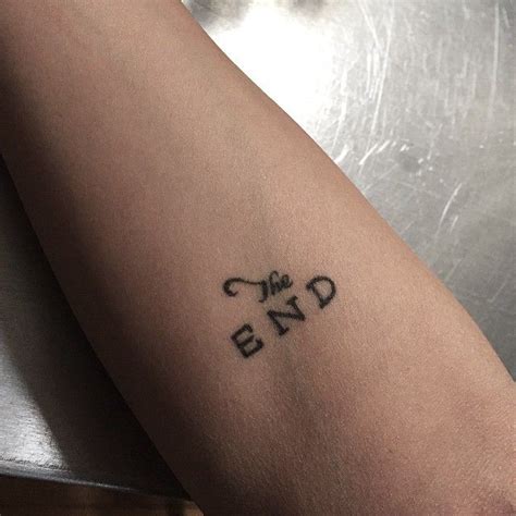 The End By Mxm Ttt Body Art Tattoos Inspirational Tattoos Tattoos