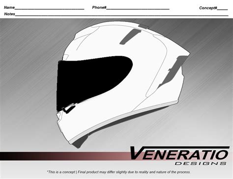 Helmet design templates or as some call them helmet paint templates or paint forms are used to sketch your race helmet design ideas. Custom Helmet Design Templates // Veneratio Designs
