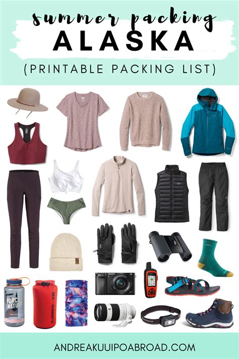 30 Alaska Summer Packing List Items For 2022 Printable Checklist