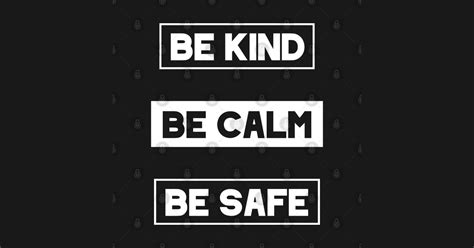 This Is Our Time To Be Kind Be Calm Be Safe Text Design Ts Be