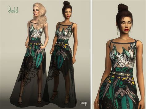 New Long Dress With Transparencies Found In Tsr Category Sims 4 Female