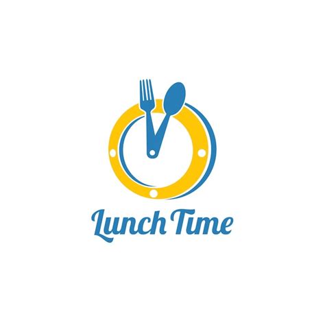 Premium Vector Lunch Time Logo