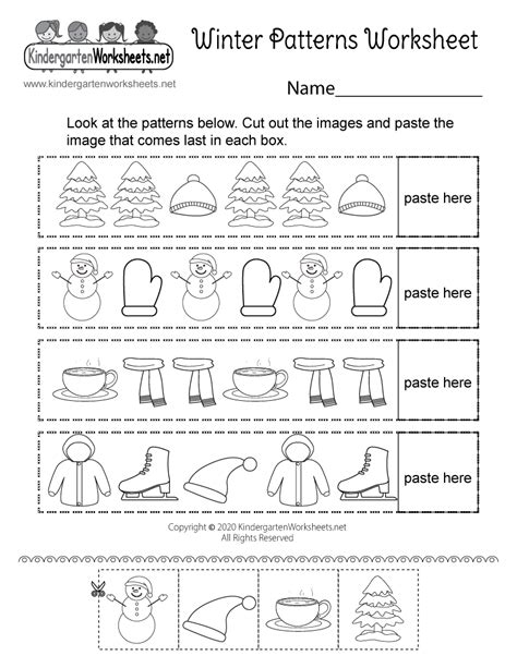 Winter Patterns Worksheet Free Printable Digital And Pdf