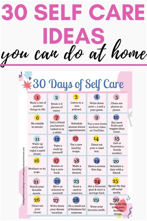 Your Self Care Guide Organize By Dreams Care Calendar Self Care