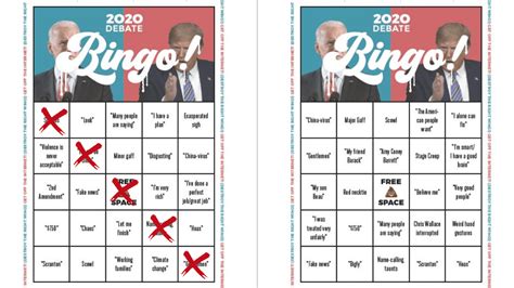 Create your own bingo cards with words and images, or choose from hundreds of existing cards. Play 2020 Debate BINGO (download + print all 8 cards) | Boing Boing