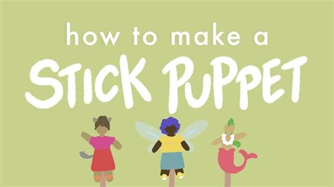 How To Make A Stick Puppet Youtube