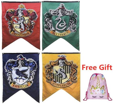 Amazonsmile Harry Potter Complete Hogwarts House Wall Banners Ultra