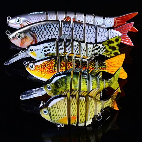 6pclot Top Fishing Lure Mix Size Fishing Bait With 6 8 Hook Fishing