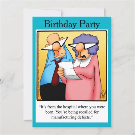 Funny 50th Birthday Party Invitations