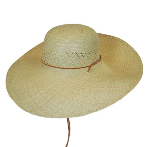 San Francisco Hat Co Panama Straw Wide Brim Hat Straw Panamas