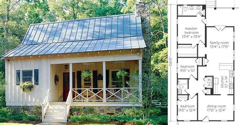 Check Out These 6 Tiny Farmhouse Floor Plans For Cozy Living Under 1500