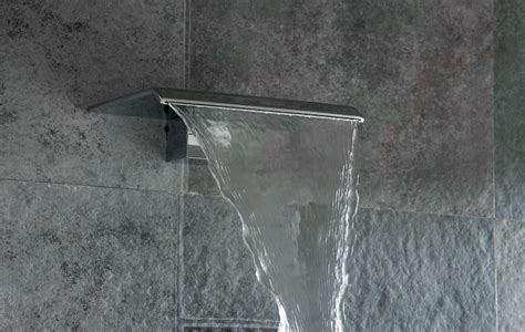 Oswegatchie Wall Mounted Waterfall Shower Set With Handshower And Control