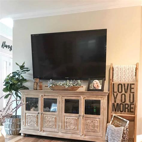 20 Farmhouse Tv Stand Ideas For A Rustic Vibe Nikkis Plate