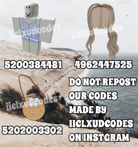 Beach Outfit Code Coding Roblox Codes Roblox Pictures