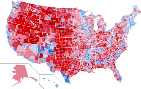 County By County Map Of The United States Presidential Election 2000