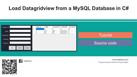 C Tutorials Load Data Into Datagridview From Sql Server Database To Windows Form Vrogue