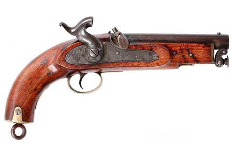 British P 1842 Sea Service Pistol With Experimental Rifled Bore