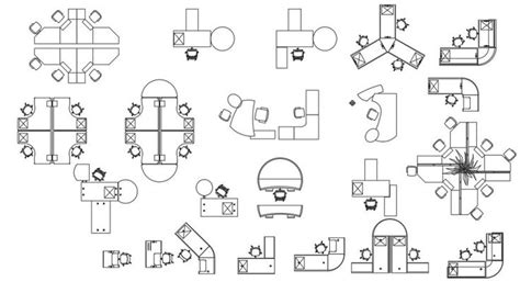 Miscellaneous Office And Mix Furniture Blocks Drawing Details Dwg File