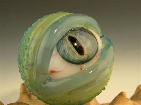1 3 Glass Art Eyeball Marble Lampwork Realistic Cat Etsy