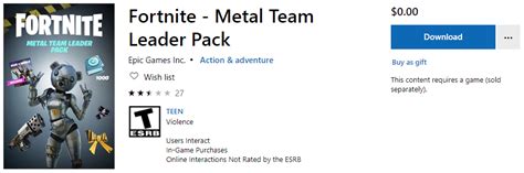 Get fortnite microsoft store fortnite fortnite xbox one x enhanced. Fortnite Metal Team Leader Pack Xbox One Free Download ...