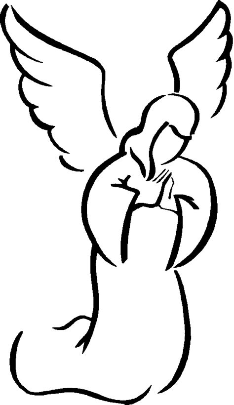 Black And White Angel Pictures Clipart Best