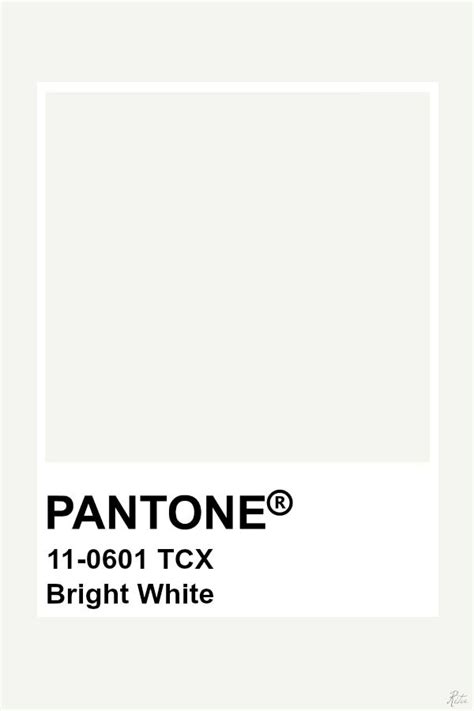 Pantones White Paint Is Shown With The Words 1 061 Tcx Bright White