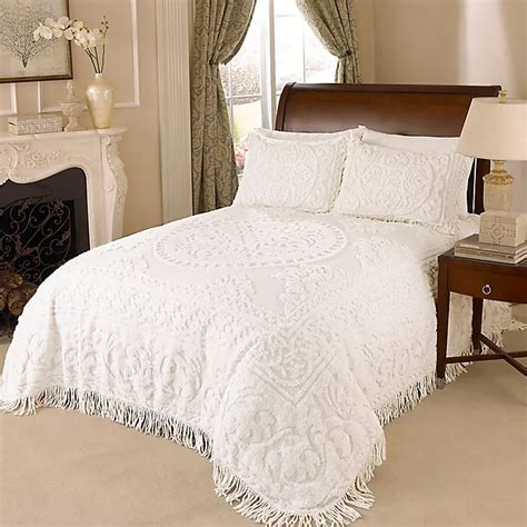 White Chenille Bedspread