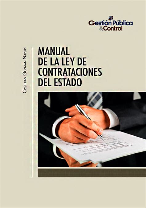 Manual De La Ley De Contrataciones Del Estado Librería Juridica