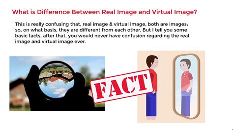 What Is Difference Between Virtual Image And Real Image Youtube