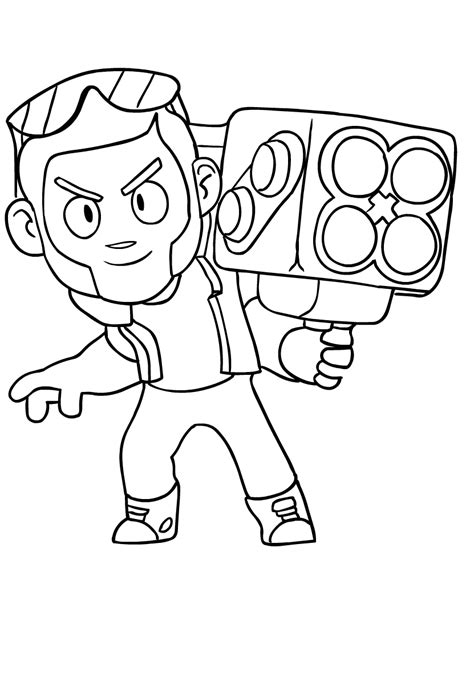 Debería comer un poco más la jessie me encanta tu forma de dibujar a las brawlers. Brawl Stars Boyama (Renkli ve Renksiz) 2020 | Mobidictum