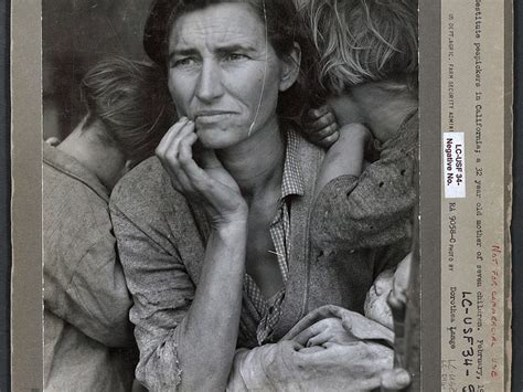 Migrant Mother Dorothea Lange 1936 Media Rich Learning