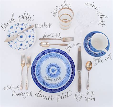 Blue And White Monday Dining Etiquette Table Settings Tablescapes