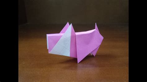 Origami Pig Origami Easy Tutorial Youtube