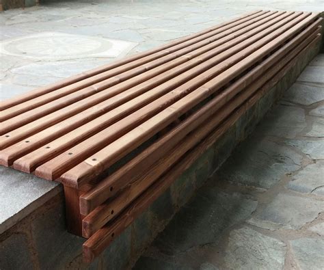 Outdoor Wooden Slat Bench Seat 20 Steps With Pictures Instructables