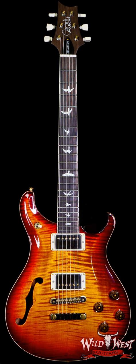 Paul Reed Smith Prs Wood Library Flame 10 Top Mccarty 594 Semi Hollow