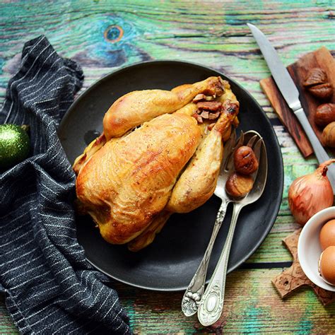 Recette Chapon farci aux marrons