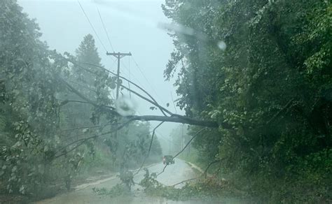 Storm Blows Through Campbell County Blowing Down Trees And Power Lines