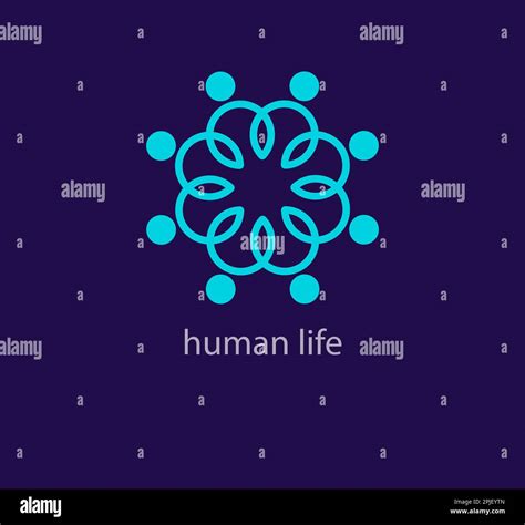 Unique Human Life Logo Modern Design Color Creative Human Logo