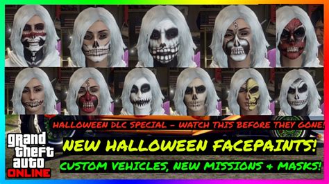 💥halloween Dlc Special Halloween Facepaints Vehicles Masks Release