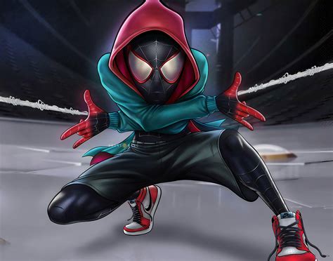 Miles Morales Spiderman Into The Spider Verse Wallpaper 4k Jussie
